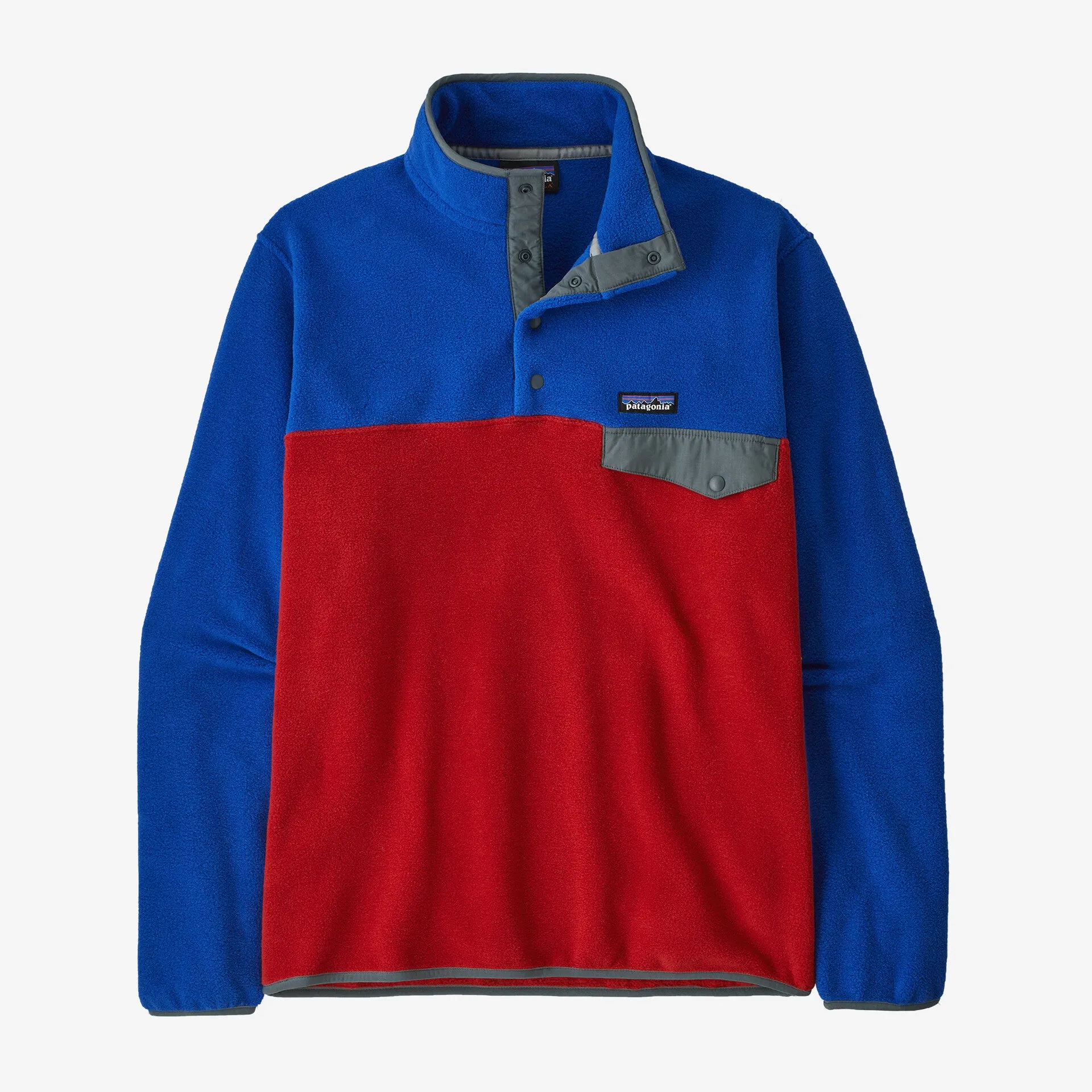 Men's Synchilla Snap-T Patagonia Lightweight Fleece Pullover, Red