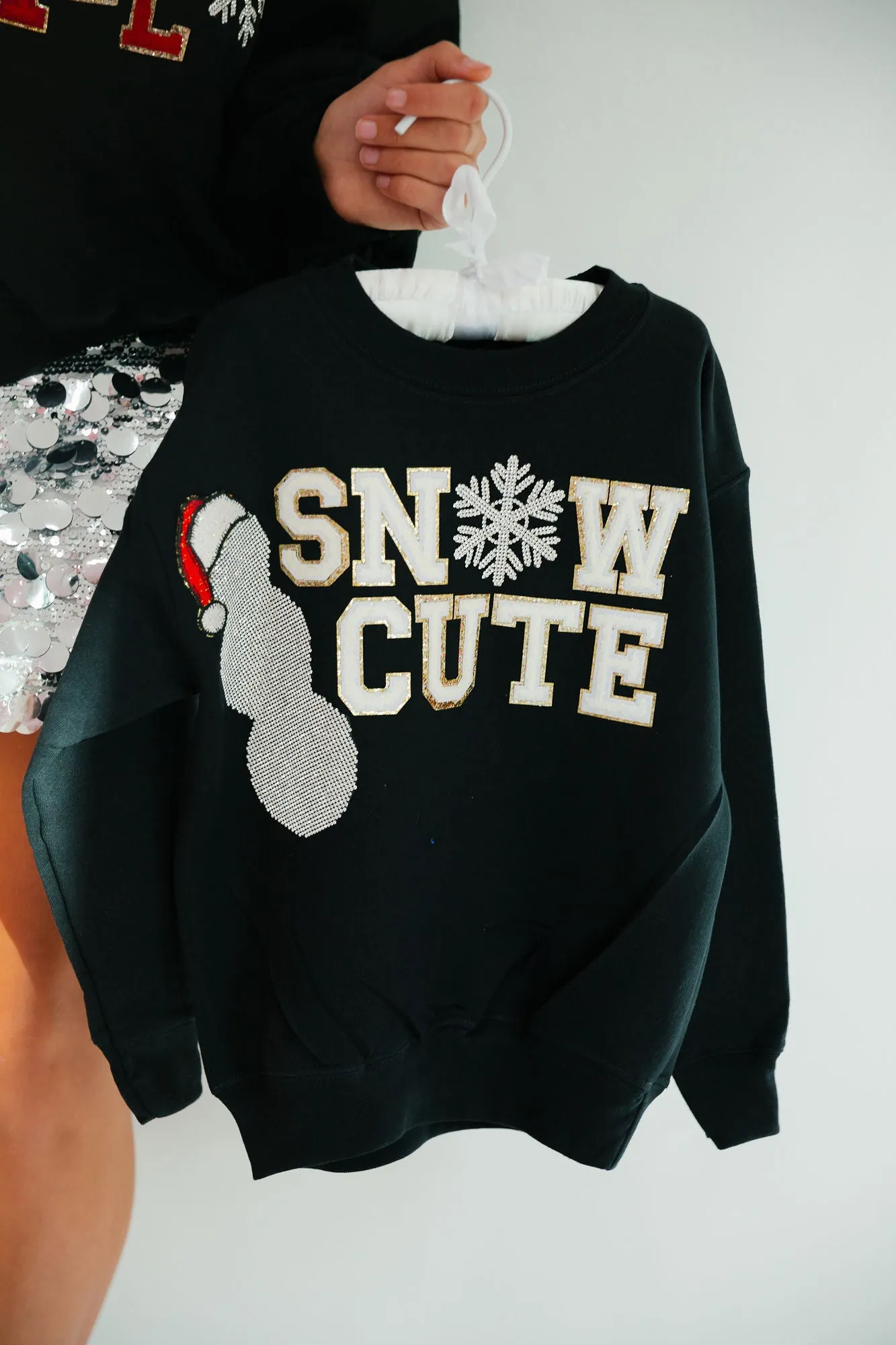 MINI KIDS SNOW CUTE BLACK PULLOVER