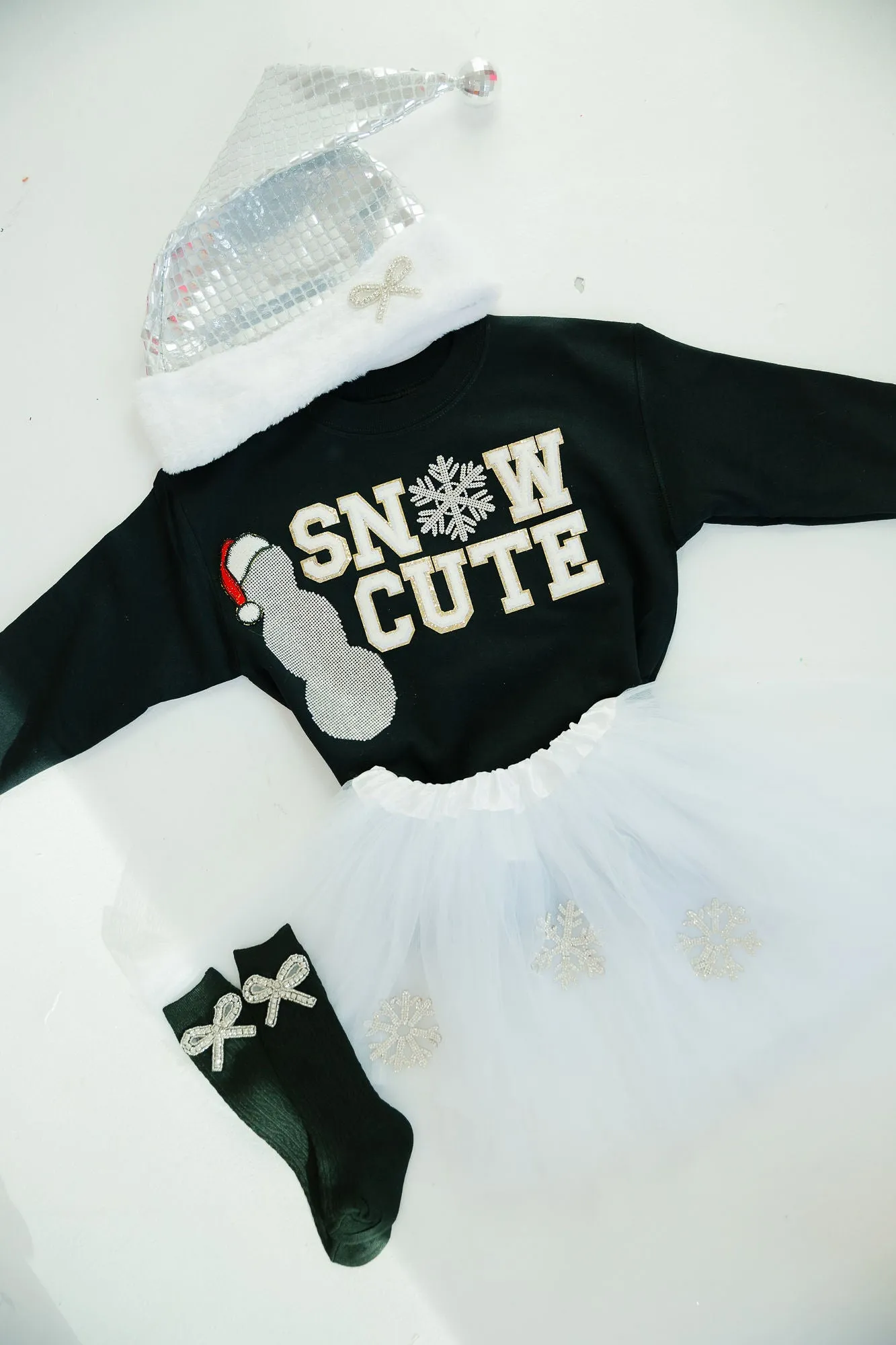 MINI KIDS SNOW CUTE BLACK PULLOVER