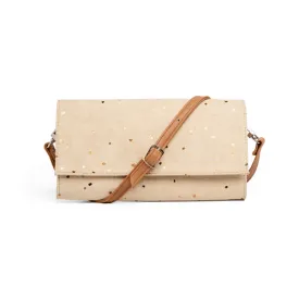 Minimal Wallet and Crossbody Confetti Sand and Bronze by Lee Coren