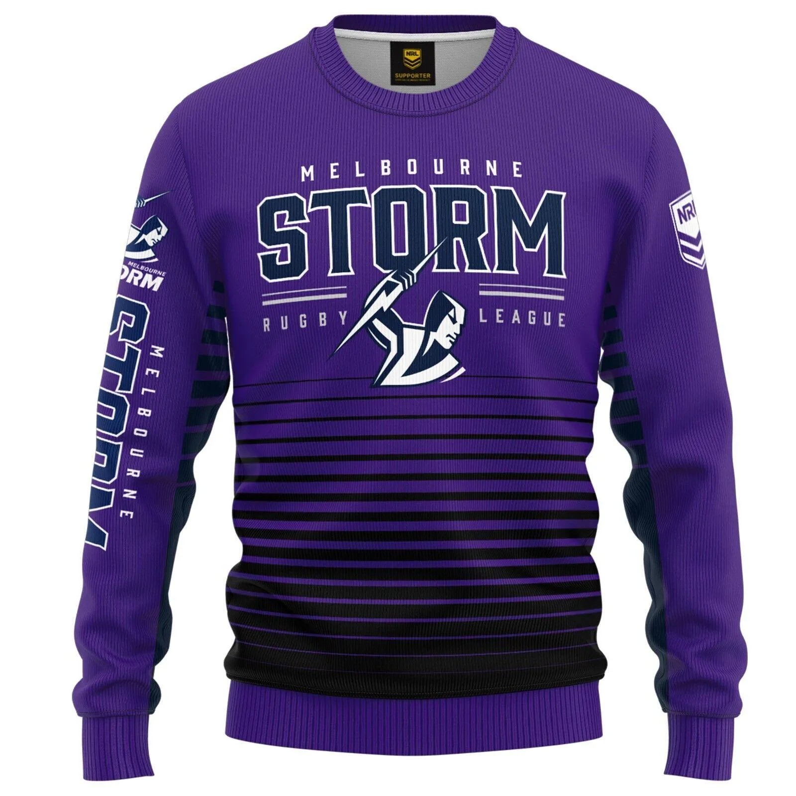 NRL Kids Game Time Pullover - Melbourne Storm - Infant Baby - Light Jumper