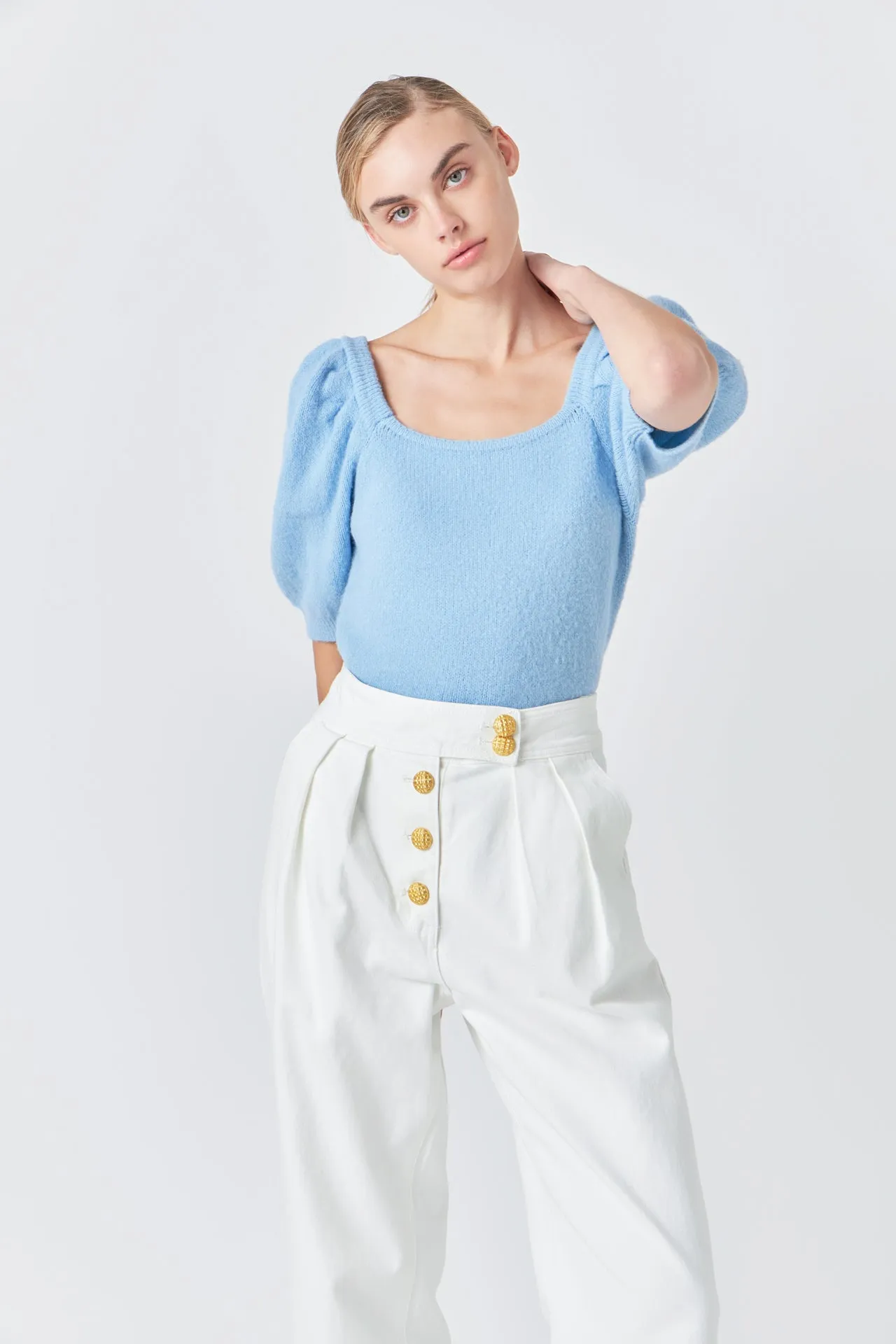 Puff Sleeve Sweater