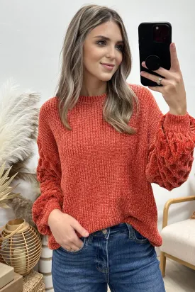 "Cozy Feels" Sweater (Rust)