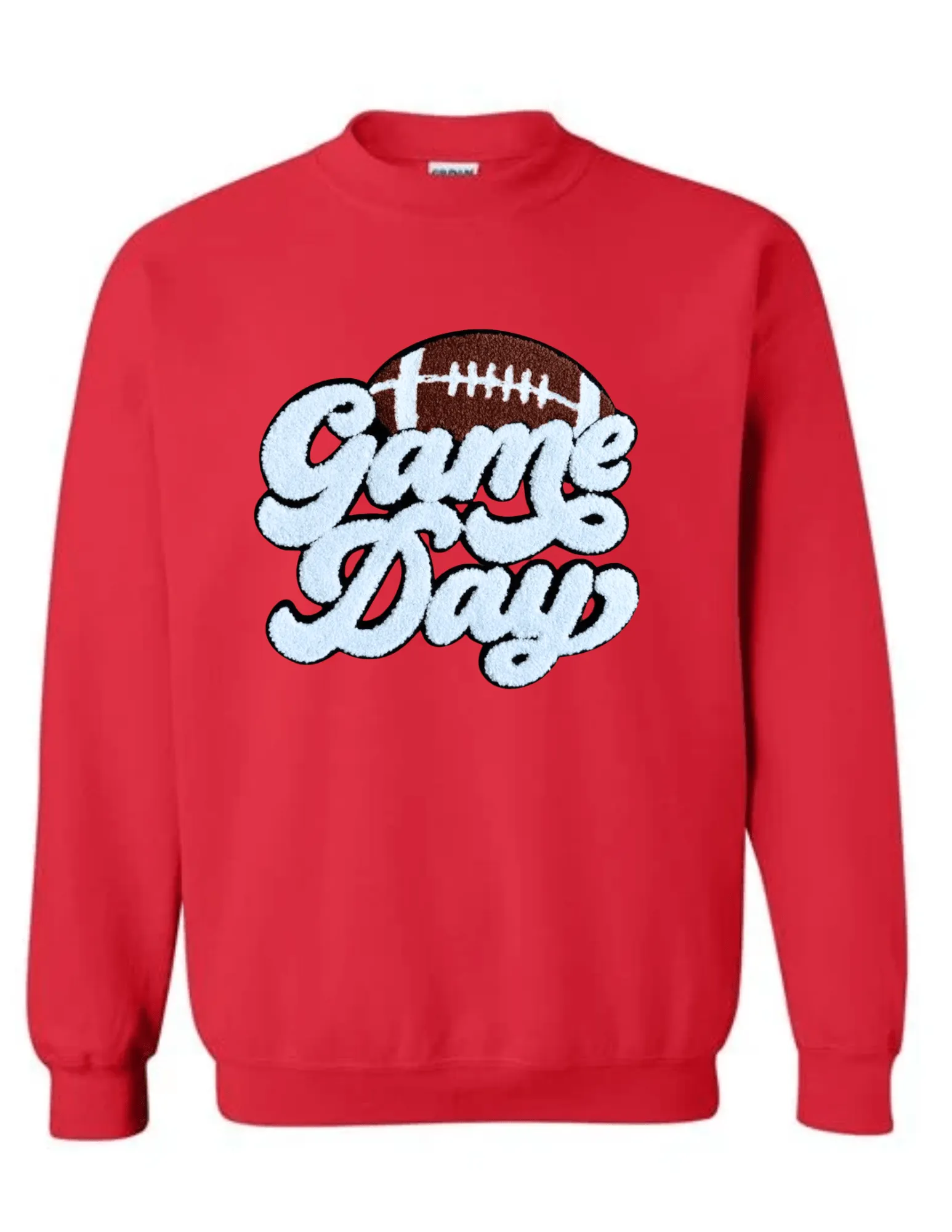 "Game Day" Chenille Patch Pullover- Adult