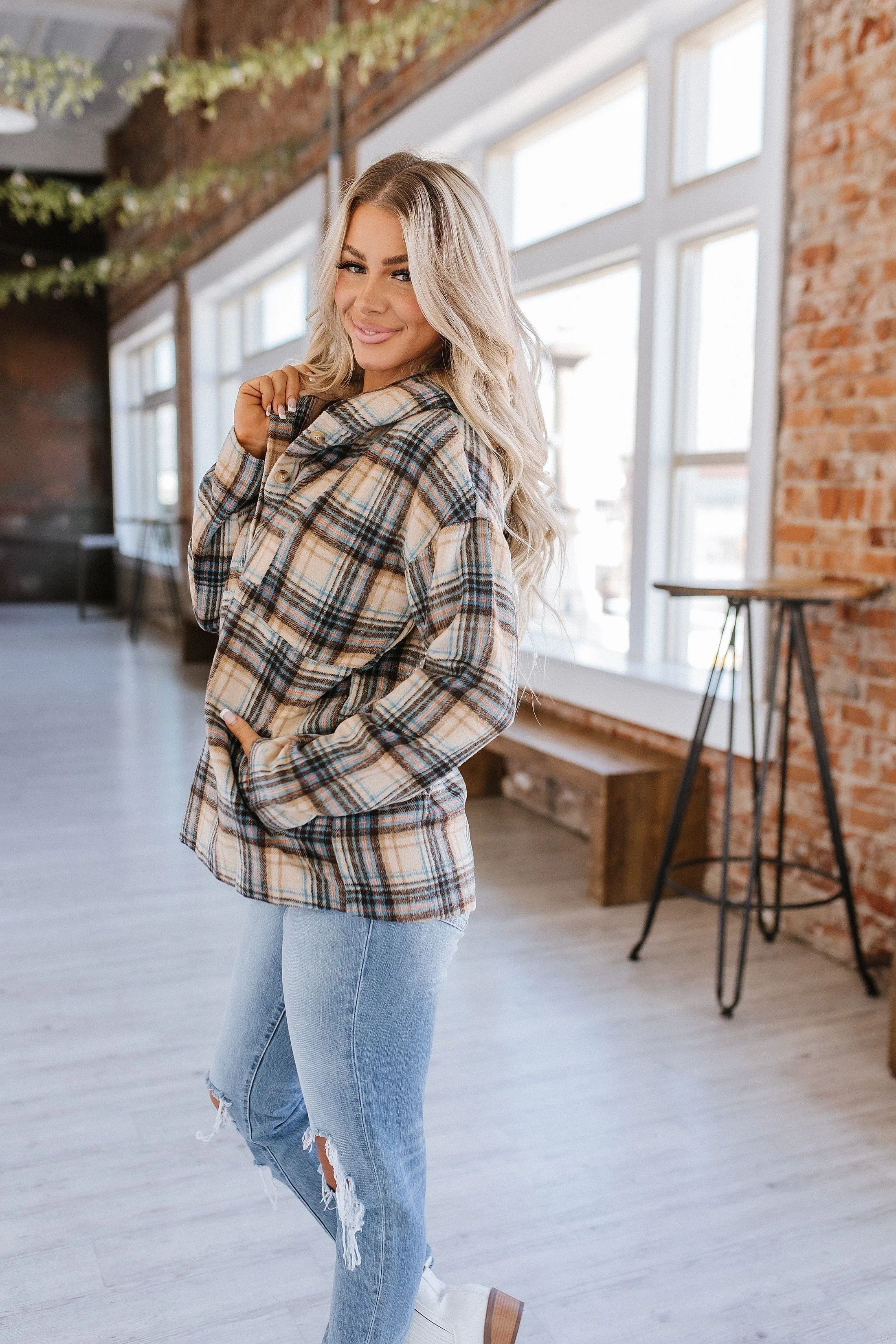 SALE - Lorelai Plaid Pullover Hoodie | Size Large