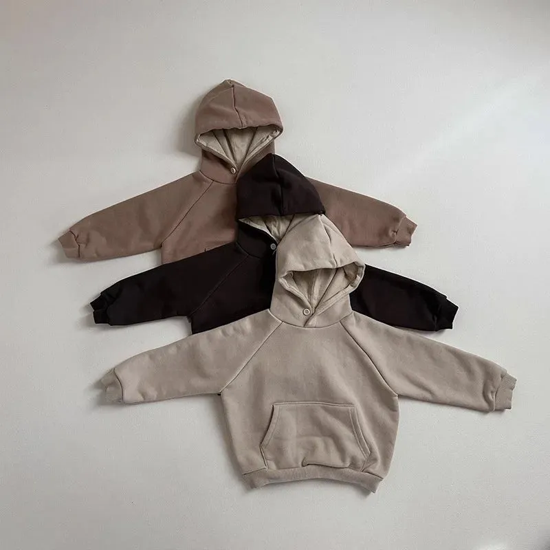 Solid Neutral Hooded JoggerSet