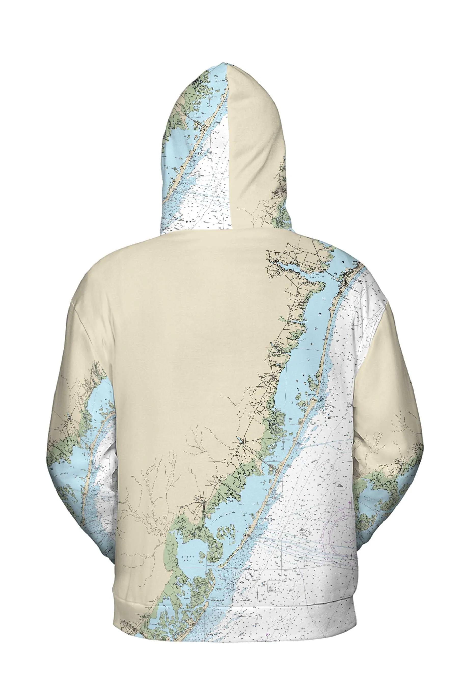 The Long Beach Island Navigator Lightweight Hoodie Sweatshirt