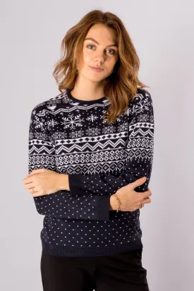 Tori Christmas knit - Navy