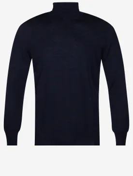 Turtle Neck Knitwear Navy