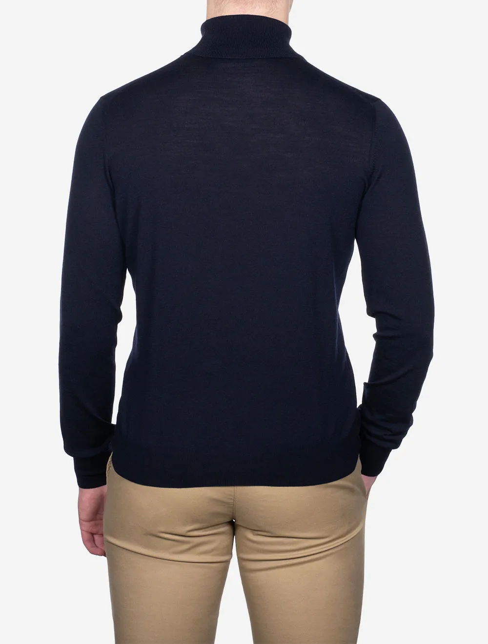 Turtle Neck Knitwear Navy