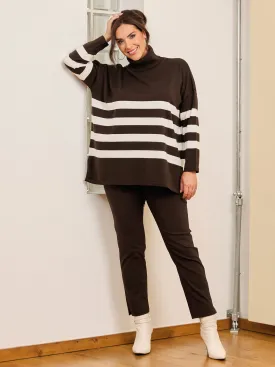 Vivienne Knitted Jumper - Chocolate