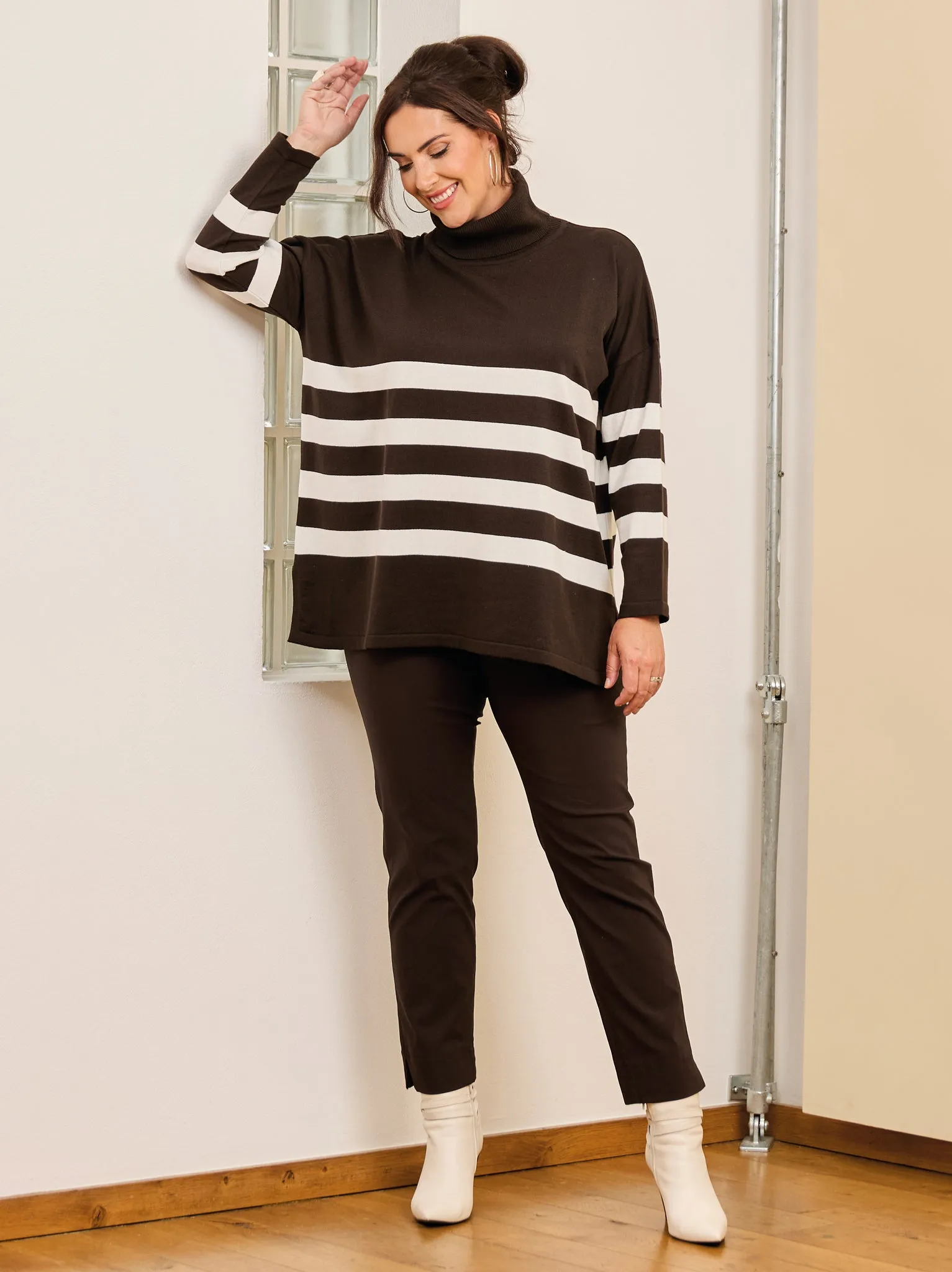 Vivienne Knitted Jumper - Chocolate