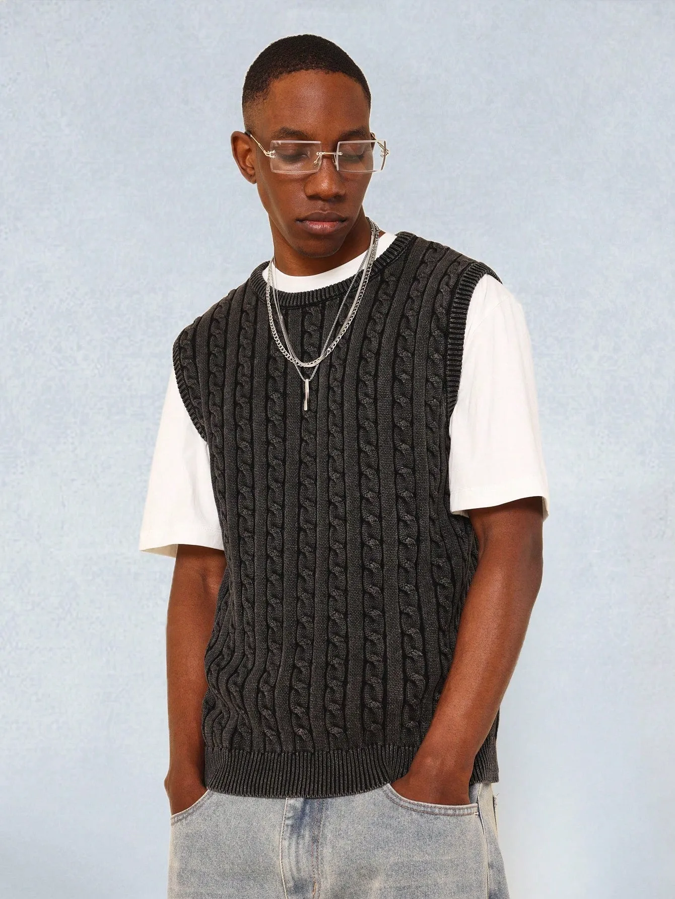 Washed Knit Vest