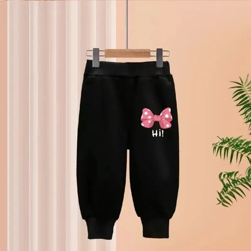 Winter Girls Sports Bow Sweatshirt Top and Pants