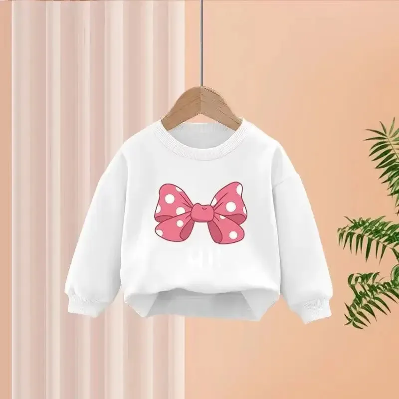 Winter Girls Sports Bow Sweatshirt Top and Pants