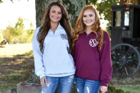 Womens Custom Quarter Zip Pullover Sweatshirt