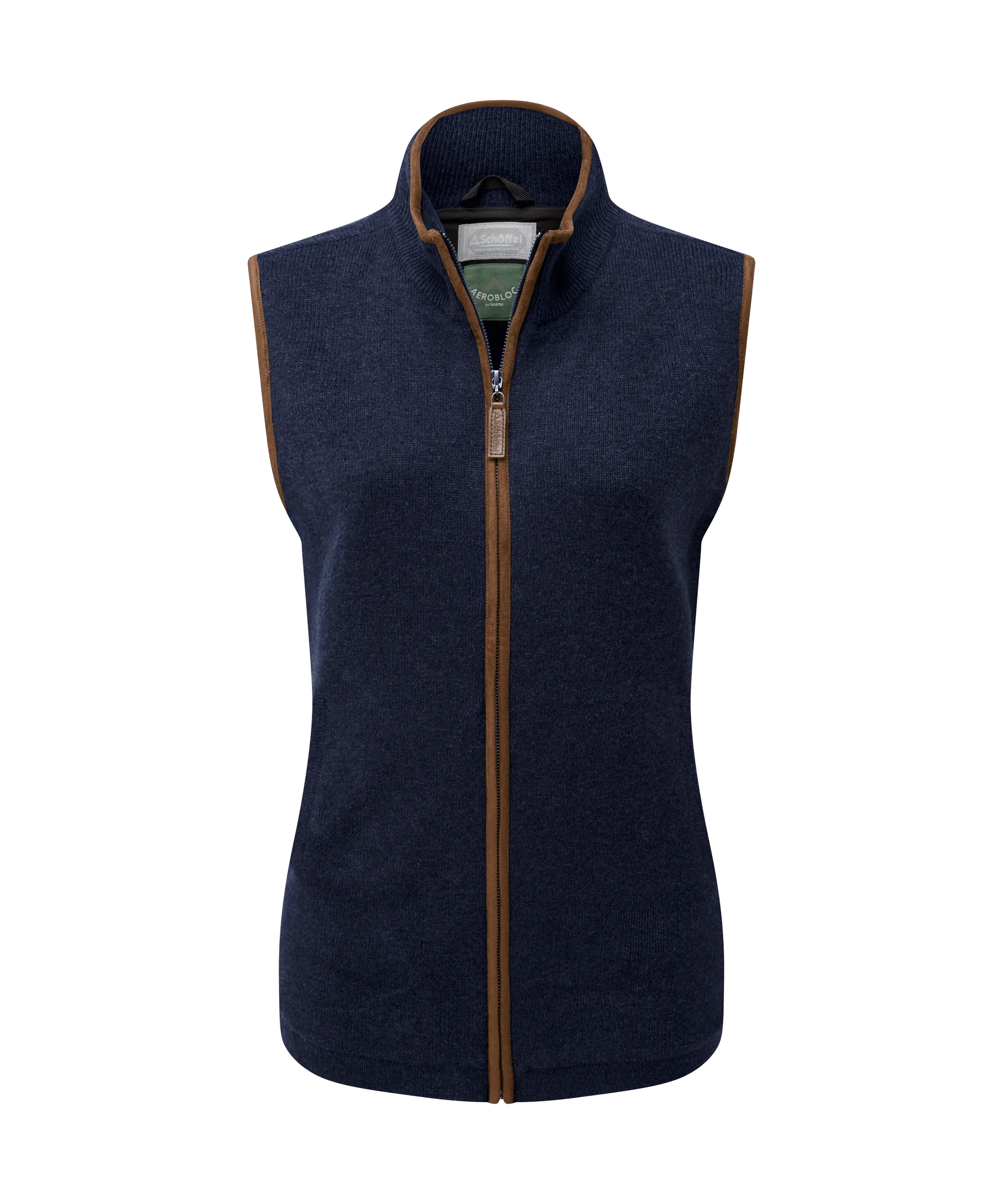 Women's Lambswool Aerobloc Gilet - Navy